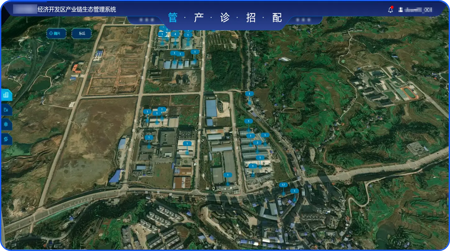 某市经济开发区产业链生态管理系统